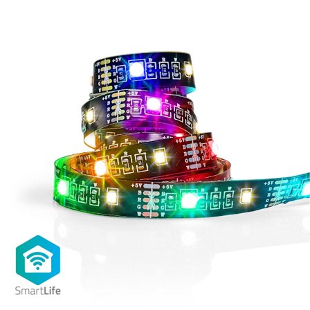 SmartLife LED-Bånd | Bluetooth | RGB / Varm Hvid | SMD | 2.00 m | IP20 | 2700 K | 380 lm | Android / IOS