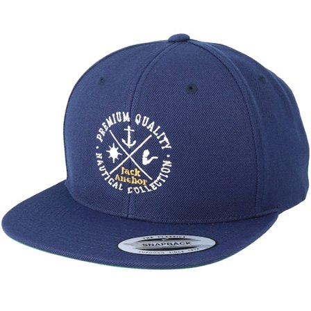 Jack Anchor - Azul snapback Boné - Nautical Collection Navy/White Snapback @ Hatstore