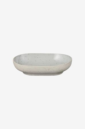 Blomus - Snack Plate Sablo Oval 11x7,5 cm - Grå - Serveringsfade - Fra Homeroom
