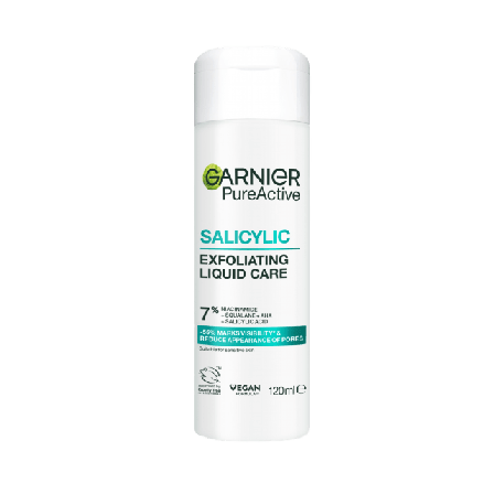 Garnier Pure Active Salicylic Exfoliating Liquid Care Rengöring Dam Vit 120 ML