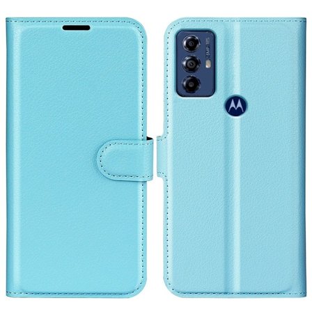 Klassisk Motorola Moto G Play (2023) Flip Etui - Blå