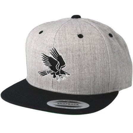 Eagle - Grå snapback Keps - Eagle Heather Grey/Black Snapback @ Hatstore