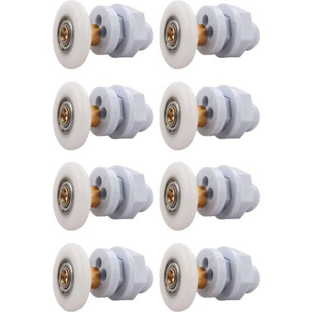 ING 8-delt (27 mm diameter) skyvedør-dusjkabinett hjul-reisehjul