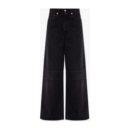 MM6 Maison Margiela, Wide-legged jeans Zwart, Dames, Maat:W26