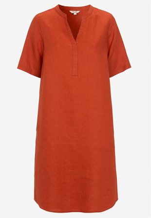 Cellbes of Sweden - Kjole Premium i lin i rust for damer i størrelse 54/56