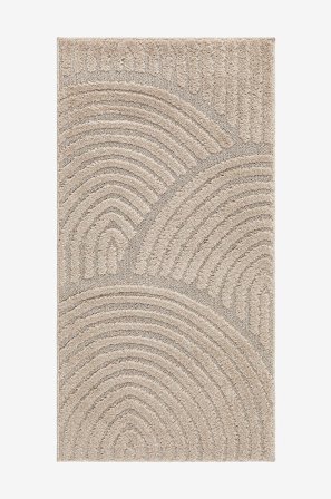 KM Home - Maskinvevd Doria - Beige - Lugg- & ryetepper - 80X150 - Fra Homeroom