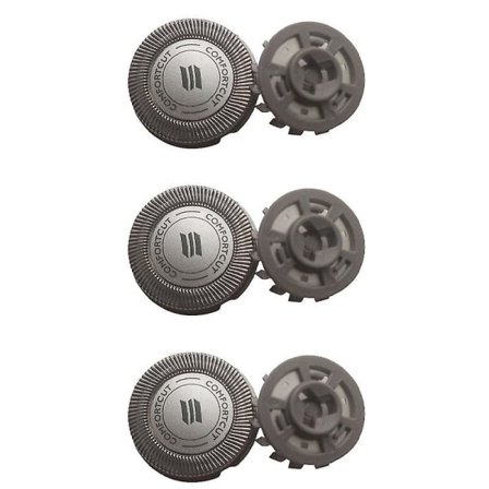 3 kpl Philips S1000 S1010 S1020 S1050 -parranajopään vaihtopäitä