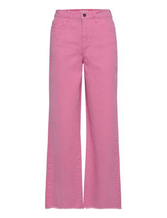 Objsavannah Twill Hw Wide Leg. Jeans Vide Jeans Rosa Object