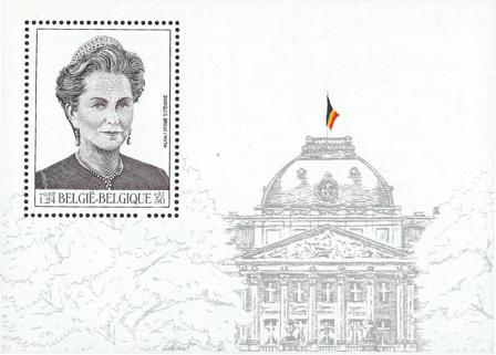 Belgien - Dronning Paola - Postfrisk miniark