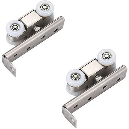 Hängande hjul i rostfritt stål, tyst skena hjul, zinklegering glidande dörr, förtjockad rostfritt stål