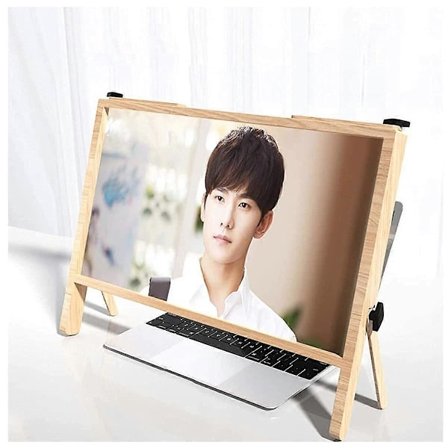 Laptop Skjermforstørrer HD Forsterker for 14-20 Tommers Mobiltelefoner, Nettbrett og Laptoper med Klart Skrivebordsglass