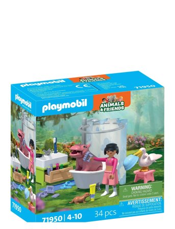 PLAYMOBIL Animal Bathing Fun - Multi/patterned - ONE SIZE
