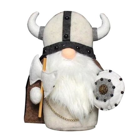 Viking Kriger Gnome Dukke, Plys Jule Nisser Ornamenter Sæt Håndlavet Plys Dukke Gnome Skandinavisk Svensk Tomte Elf,a [DB]