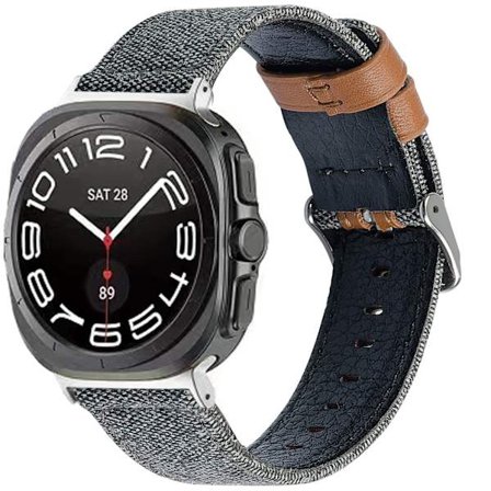 Kangasnahkainen ranneke Samsung Watch 7 (Ultra) - Harmaa