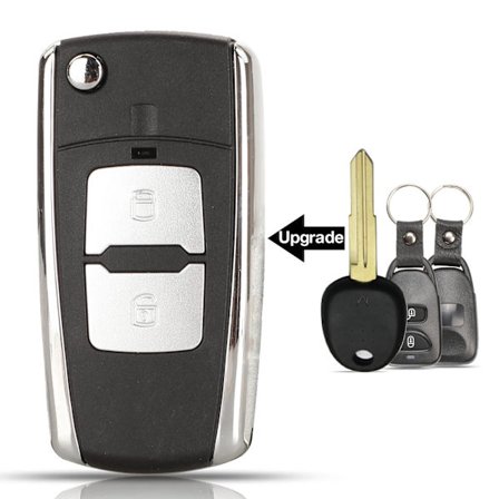 2 Painiketta Kaukosäätimen Auton Avaimen Kuori Hyundai Santa FE 2006 Elantra Verna Kia Picanto Cerato Rio V Vasen Terä