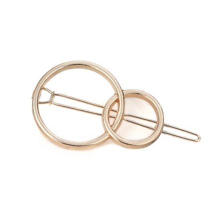 Hårspänne i guldfärg - Ringar