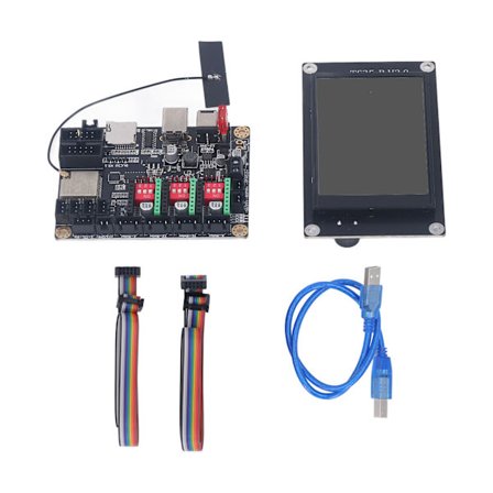 Laser Graveringsmaskine Sæt Desktop Graver med 3,5in Touch Screen DIY Kontrolkort 12-24VDC