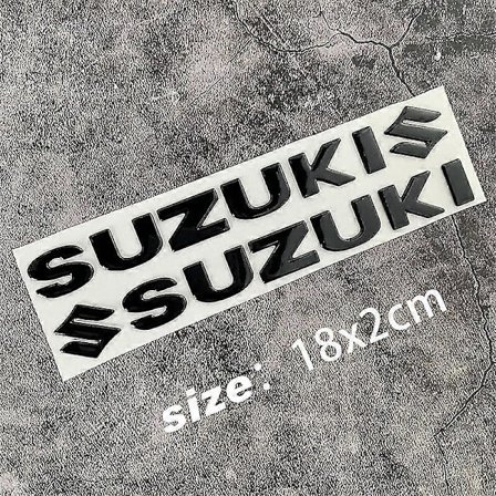 Til Suzuki Sticker 3d Tank Decal Logo Guld Emblem