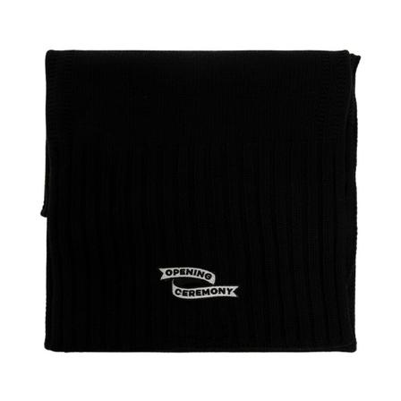 Opening Ceremony, Scarf with logo Zwart, Dames, Maat:ONE Size,wol
