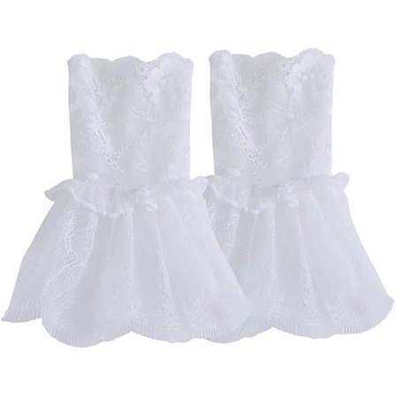 Falske Ærmer Håndledsmanchetter Blomstret Flæse Lagdelt Blonde Manchet Aftagelige Falske Ærmer til Kvinder Piger