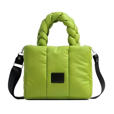 Puffer Tote Bag Quiltad Puffy Handväska ORANGE