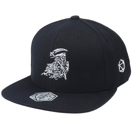 Critiql Hit - Grim Reaper Black Snapback Snapback Black Cap - @ Hatstore