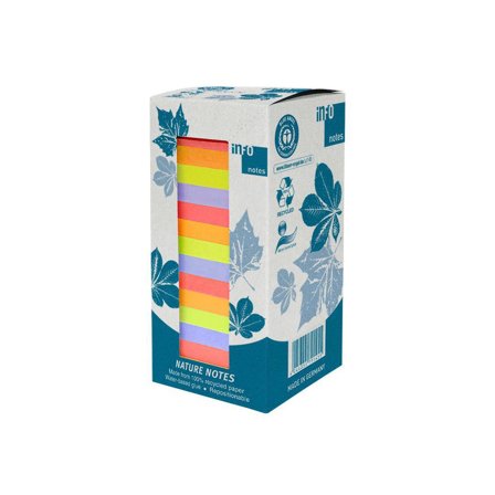 INFO Notes Nature 75x75mm neon 16/fp - Lyreco - Kontorsmaterial - Notes och Post-It - Notes - Färgade