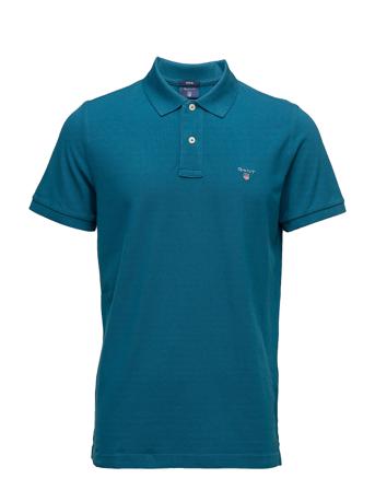 Original Pique Ss Rugger Polos Short-sleeved Blå GANT