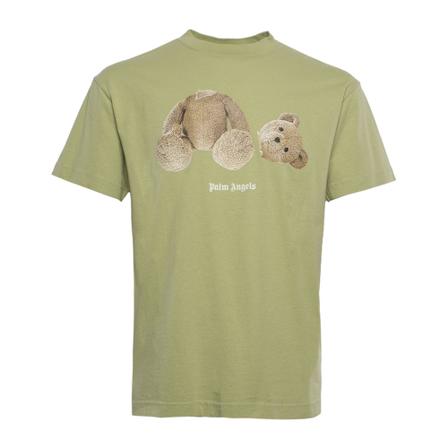 Palm Angels, T-Shirts Groen, Heren, Maat:S,print