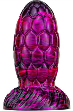 Metallic Dragon Egg Dildo Warnax Purple/Black 15,5 cm Dragon Dildo