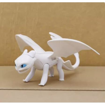 How to Train Your Dragon 3 - Svart og Hvit Drage - Modellleke -