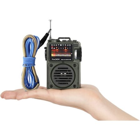 Portable Shortwave Small Radio AM/FM/on Genopladelig Retro Digital Radio, Bluetooth, TF Card Musikafspiller, Ekstern Antenne