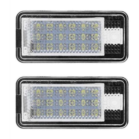 2 stk Bil LED Skiltlys Lampe Kit For Audi A3 S3 A4 S4 B6 B7 A6 C6 S6, DEBUNS
