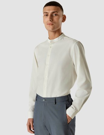 Shaping New Tomorrow - Tech Linen Shirt - White - Herre - Størrelse XXXL