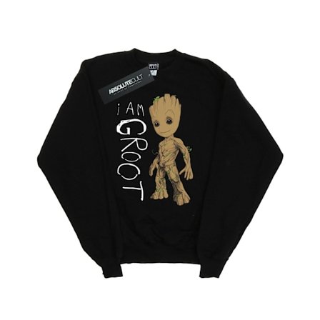 Marvel Girls Guardians Of The Galaxy I Am Groot Scribbles Sweatshirt
