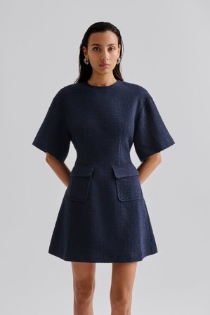 Malina - Rayna mini dress - S - Dark Blue