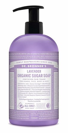 Dr. Bronner's Organic Sugar Soap Lavender 710 ml, Skincare, Kropspleje, Bodyshampoo