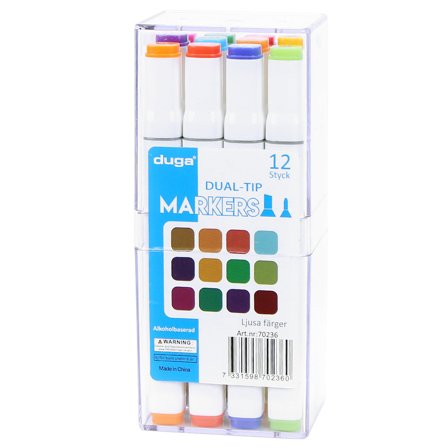 Merkepenner Lyse 12-pakning