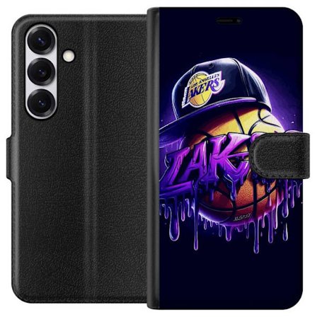 Kompatibelt Plånboksfodral till Samsung Galaxy S25 Lakers Basket NBA Basketball USA