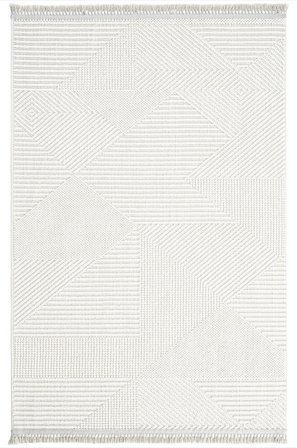 Hanah Home - Matto-Verona - Valkoinen - Sileät matot - 160X200 - - Homeroom