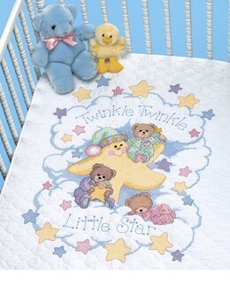 Broderikit Babytæppe Lille stjerne - Dimensions