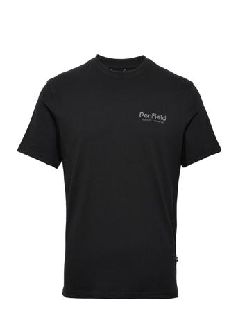 Penfield Hudson Script T-Shirt T-shirts Short-sleeved Svart Penfield*Betinget Tilbud