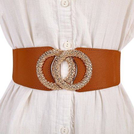 Luksus brede bælter Stretch Cummerbunds CAMEL