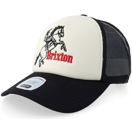 Brixton - Sort trucker Kasket - Ranching Club Black/Off White Foam Trucker @ Hatstore