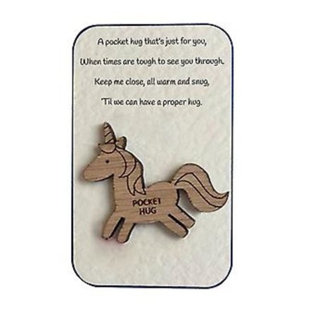 Personlig Fickdjurskram Träbricka Thanksgiving Day Mors Dag Present (Enhörning)