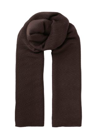 Wera Plisserad scarf CARA Halsdukar & scarves Brun ONESIZE