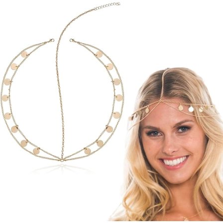 Boho tofsar pannband, tofsar kedja hårband, boho pannband huvud, dam huvudbonad för festival accessoarer bröllop halloween