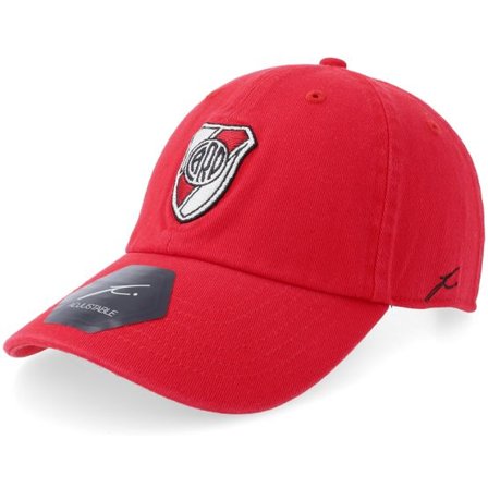 Fan Ink - Football Röd unconstructed Keps - River Plate Football Beyond Borders Red Dad Cap @ Hatstore