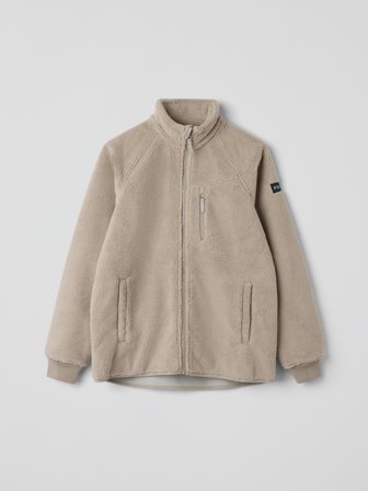 Polarn O. Pyret - Windproof pile fleece jacket adult - L - Childrenswear - beige