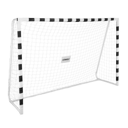 Fotbollsmål i vit metall XXL